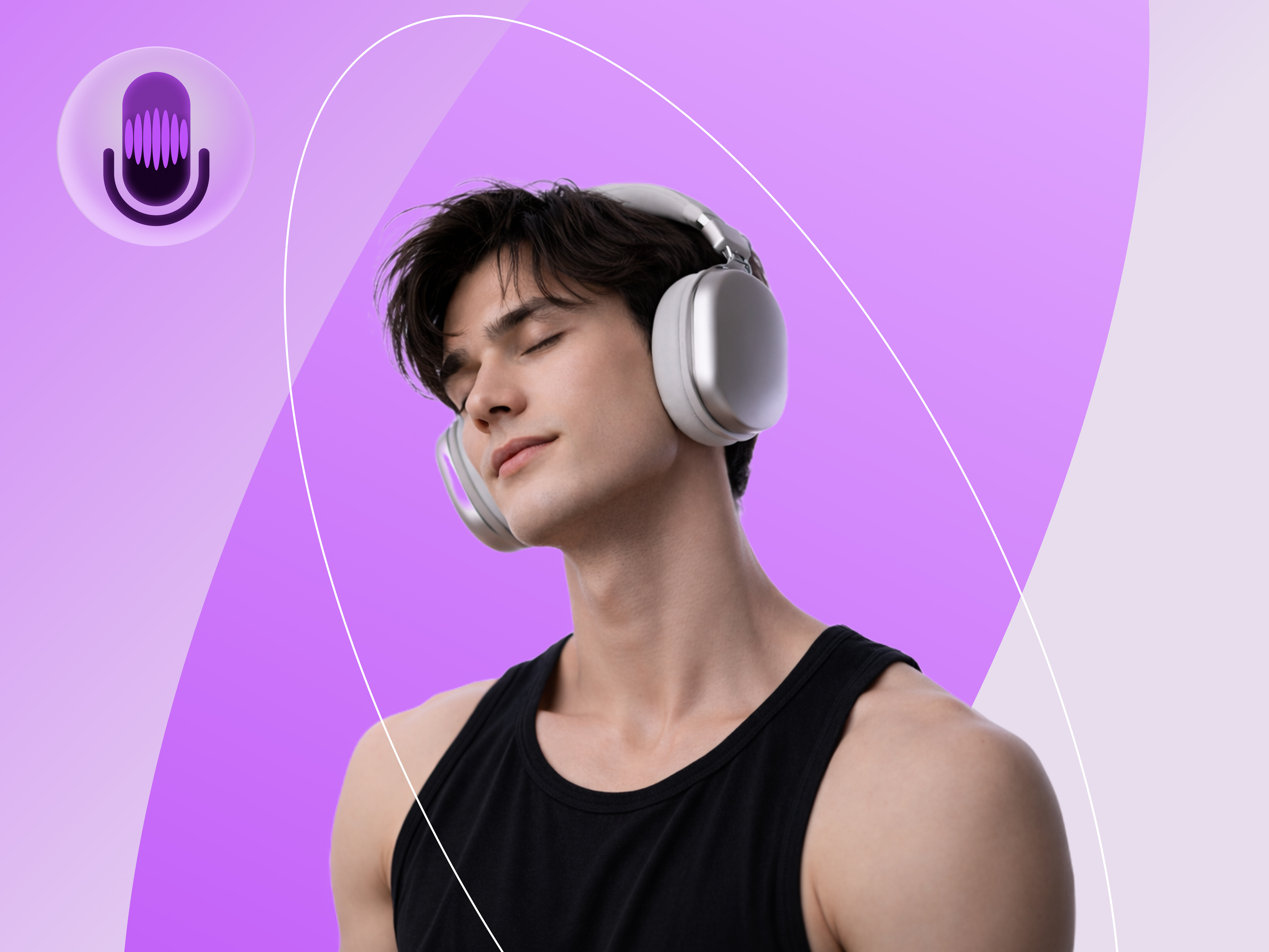 Modern AI Voice Assistant Logo – Available for Sale ai app apple assitant branding clean graphic design logo logo ai logodesign mic minimalist modern smart sound startup tech visual identity voice voiceai