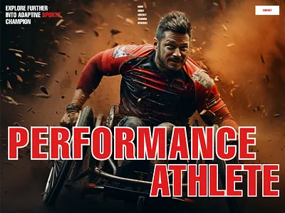 Sports Website Design | Hero Section athlete bold branding cycle fitness football graphic design gym hero section modern olympics sports sports landing page sports news sports website streaming app tennis tournament ui uiux