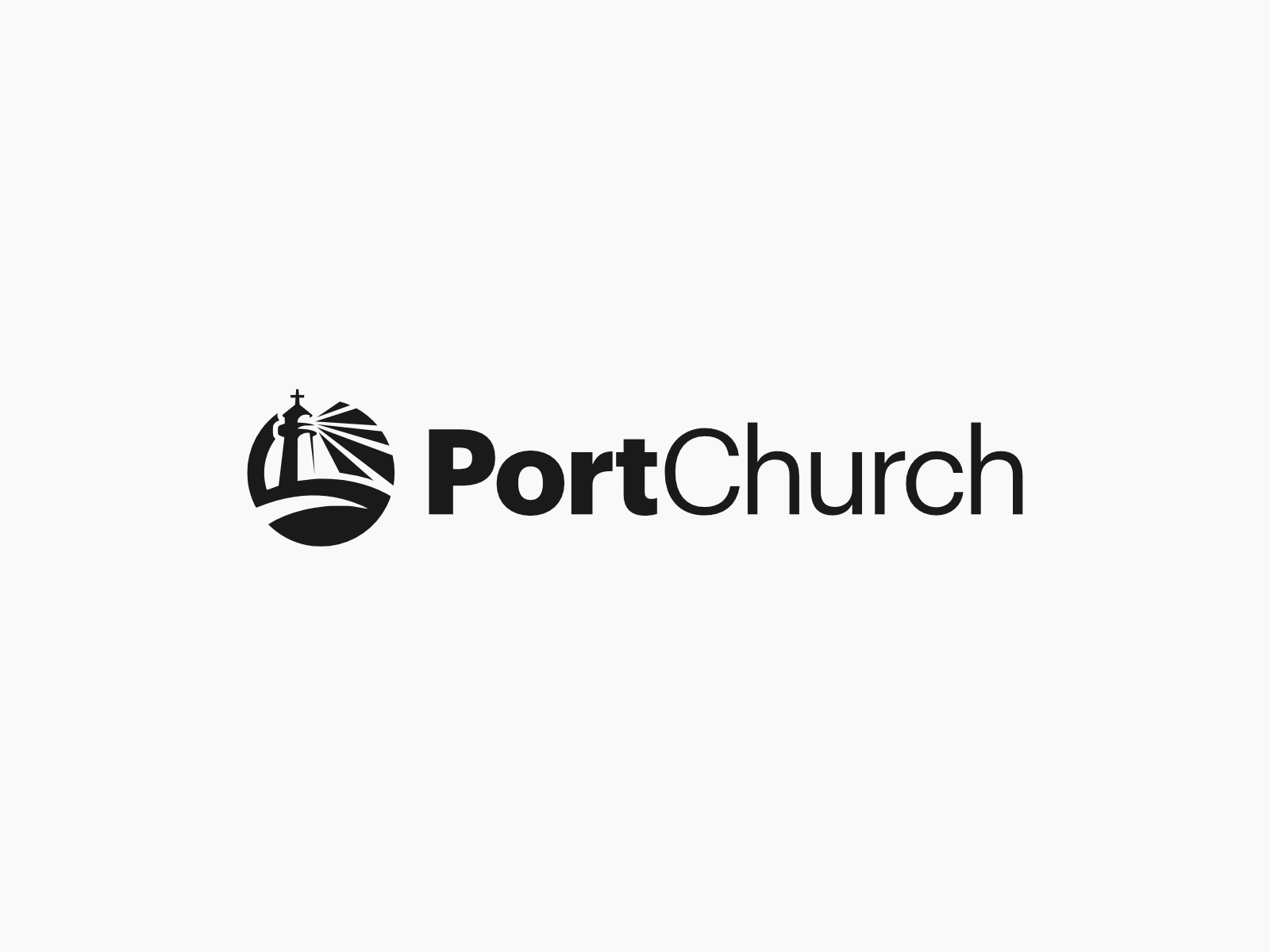 PortChurch — Logo Design brand identity branding christian branding. church logo design fiverr graphic design illustration lighthouse logo logo logo design minimal minimal logo modern logo ui vector