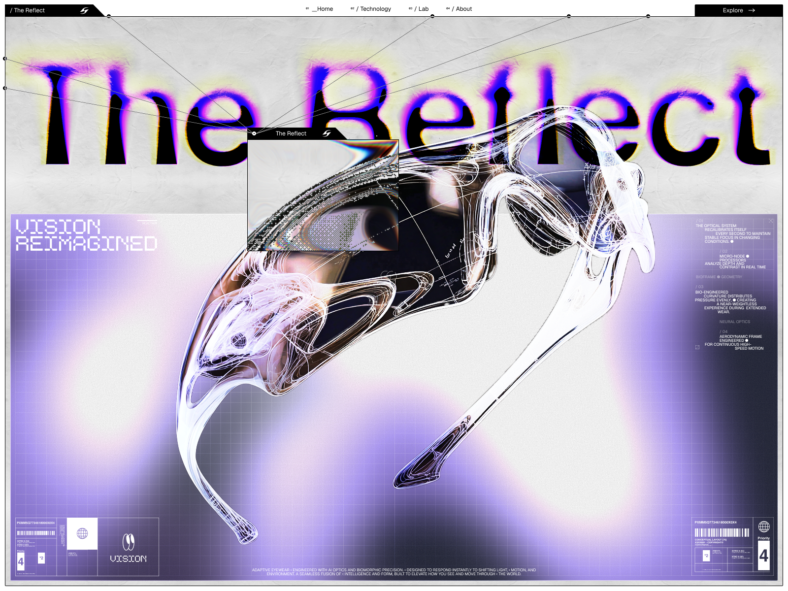 Example of The Reflect // Website