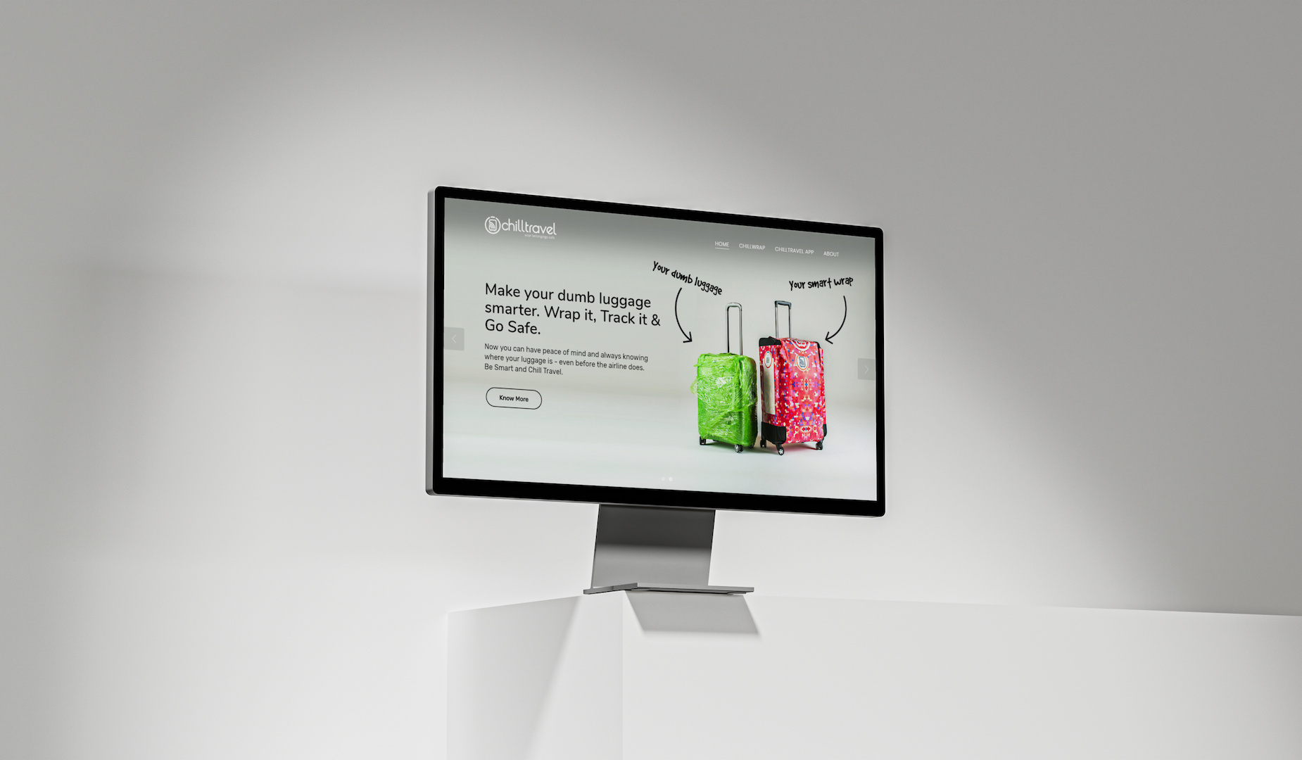 ChillWrap® – Luggage Protection Website UI app branding design flat landingpage modern travel typography ui userexperience ux web web design web development webdesign webdevelopment website website design website development websitedesign