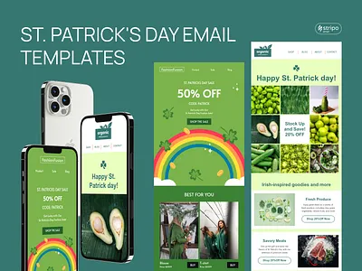 St. Patrick's Day Email Design design email email builder email campaign email design email marketing email newsletter email templates html email newsletter stripo email ux design web design