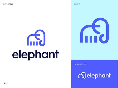 Elephant Logo Design animal app icon branding elephant logo design jungle logo logodesign logodesigner mark saas safari startup symbol tech wild animal