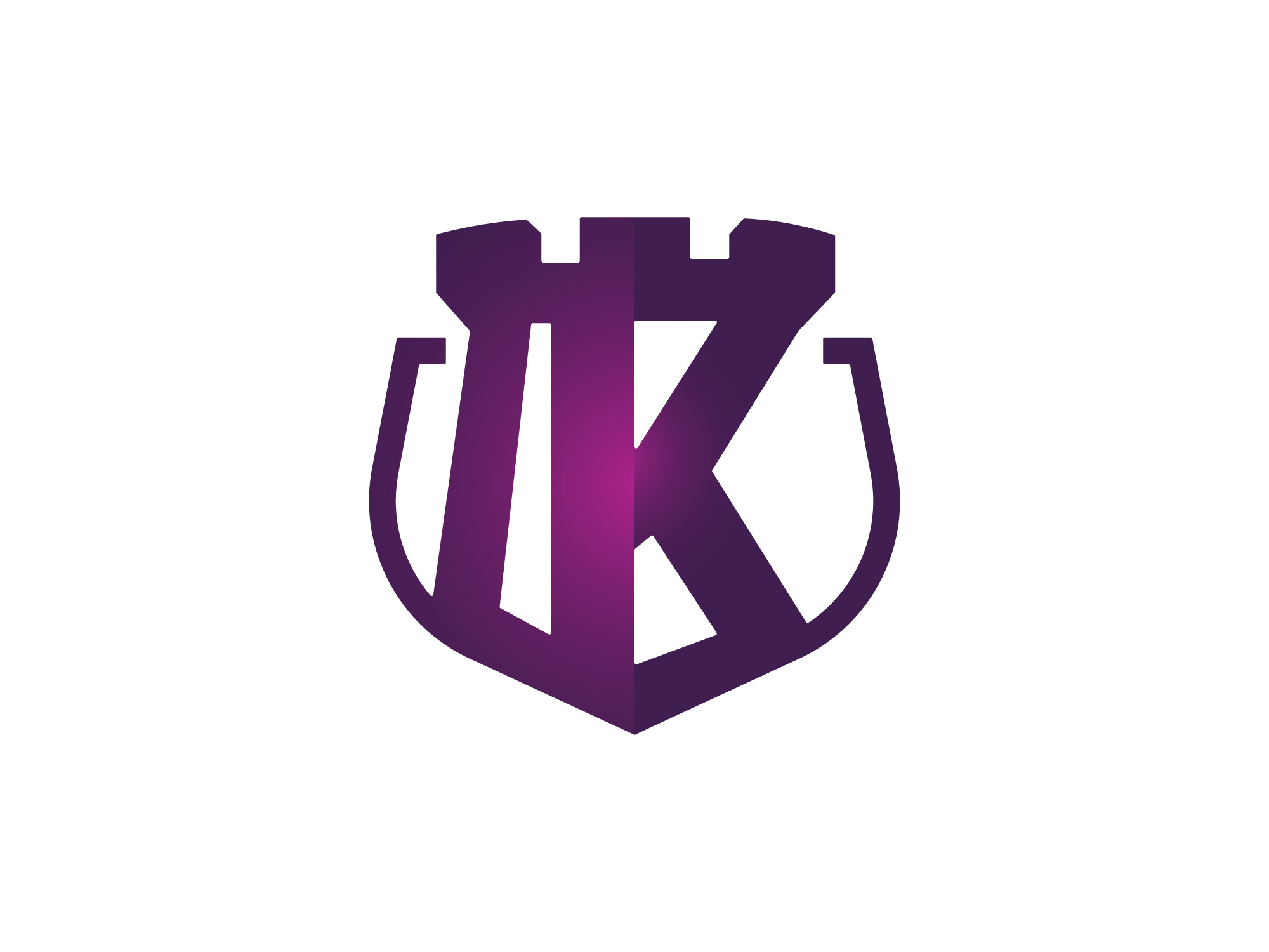 Letter K shield logo