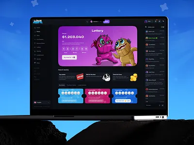 Love Monster - Casino Design affiliate banners betting bingo casino casino design crypto crypto casino gambling illustration live games lotterry online casino online casino design onlinecasino poker slots sportsbook ui web3