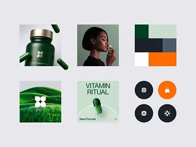 Pharma Wellness Branding brand brand identity brand sign branding graphic design halo lab health identity logo logo design logotype marketing packaging pharma wellness
