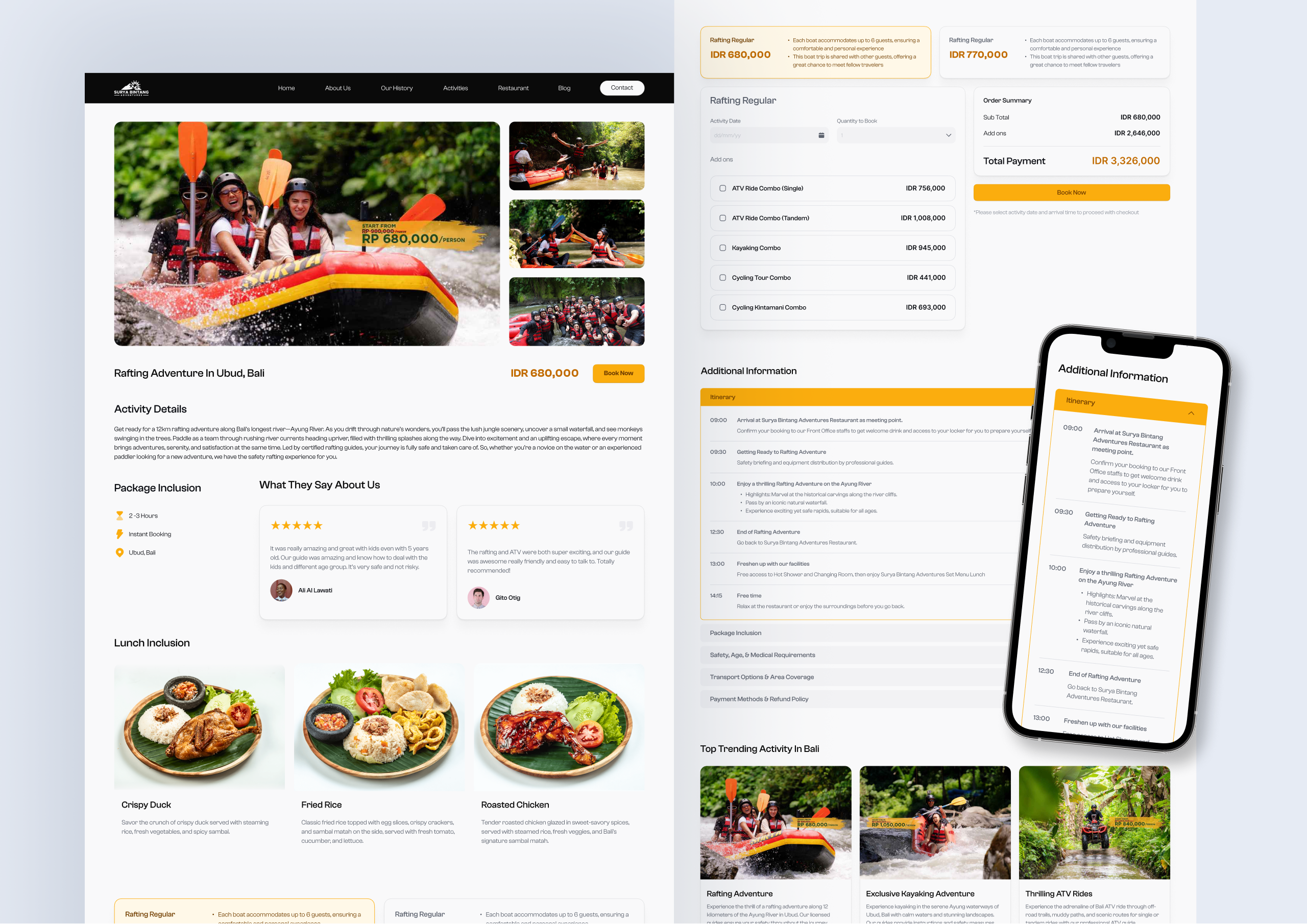 Example of Website Design & Development + Branding