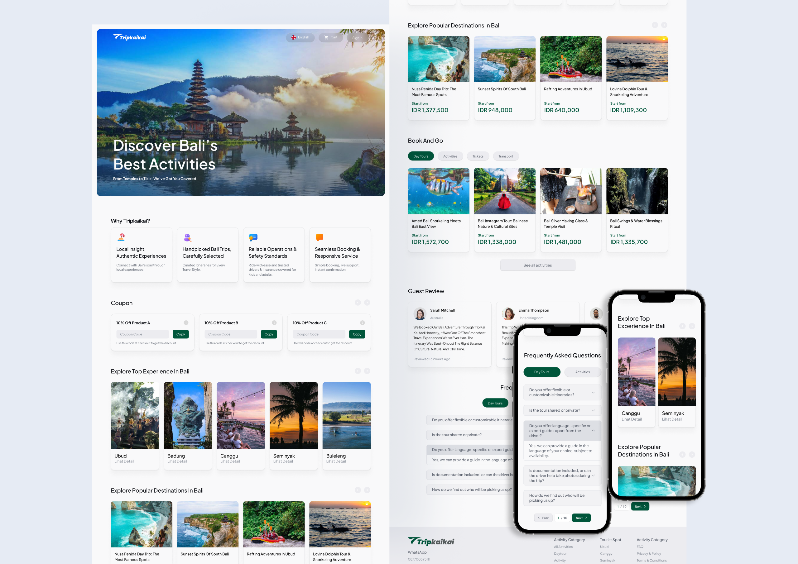 Example of Website Design & Development + Branding