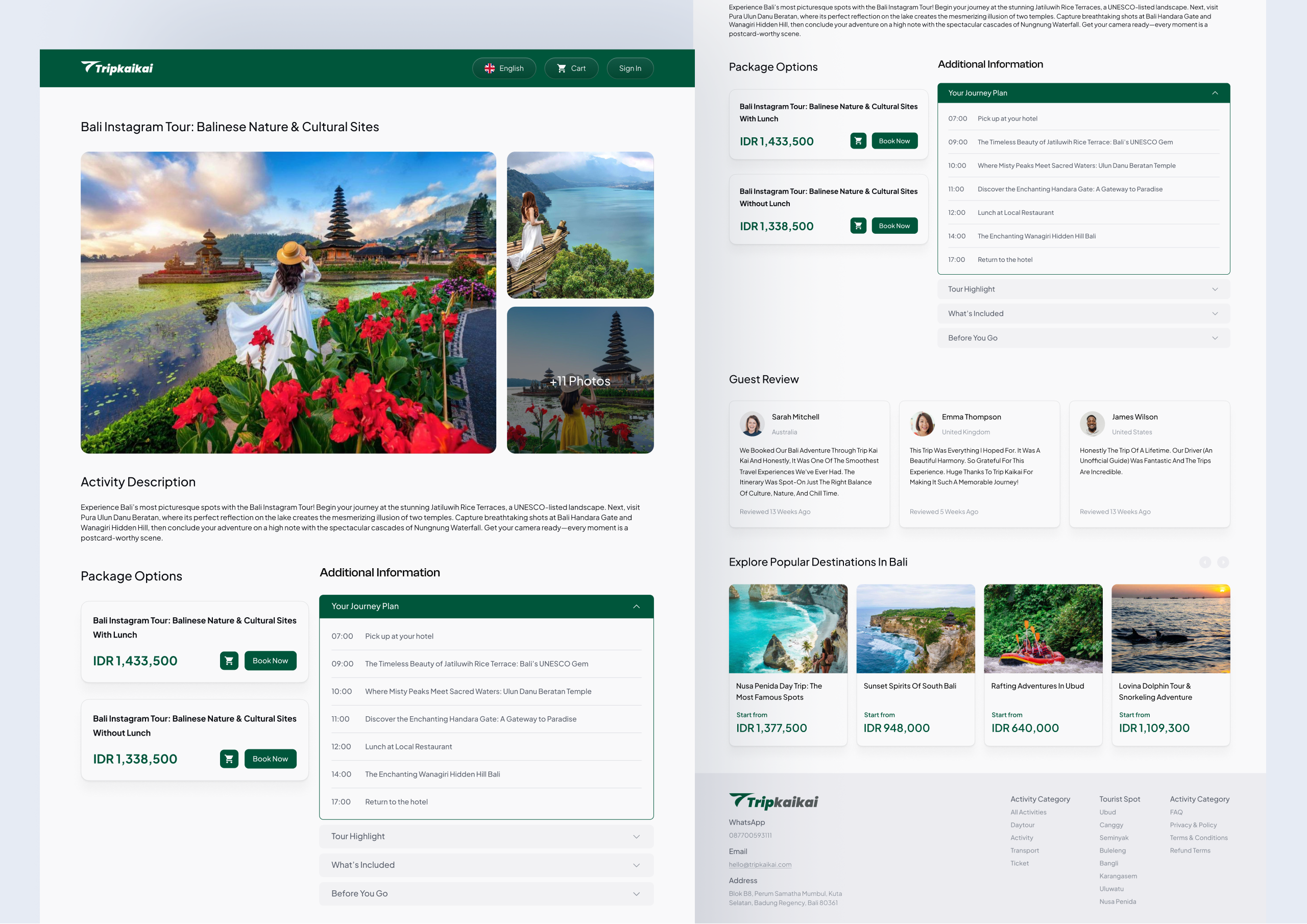 Example of Website Design & Development + Branding