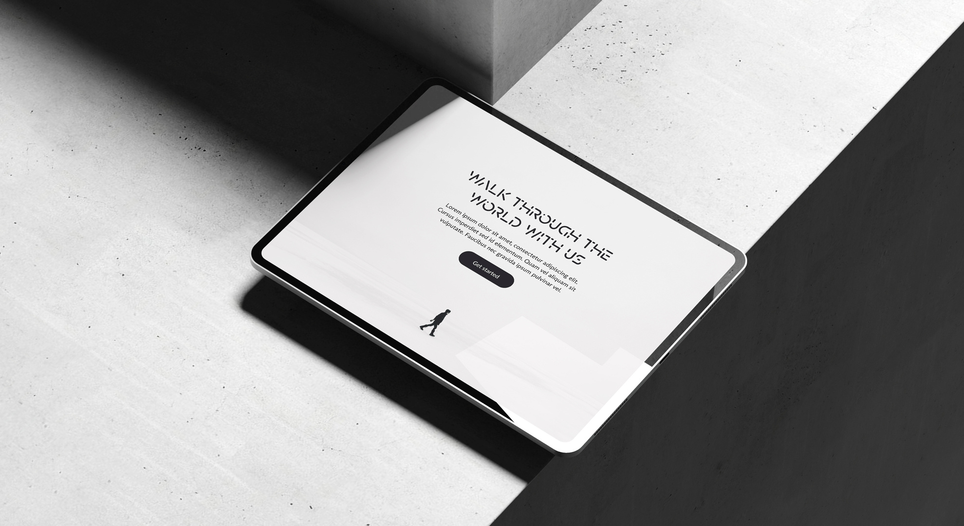 Minimalist Hero Section Design for Creative Agency UI/UX Desig