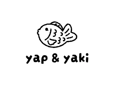 yap & yaki branding cake cute fish jaysx1 kawaii logo taiyaki ui