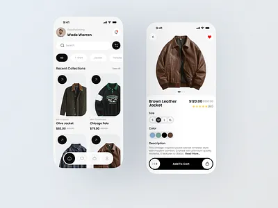 Fashion E-commerce App UI app design apparel clothing app creative design inspiration digital design e commerce ui fashion app fashion design mininimal ui mobile app ui mobile design mobile ui design online shopping product design store design streetwear user interface ux design visual design