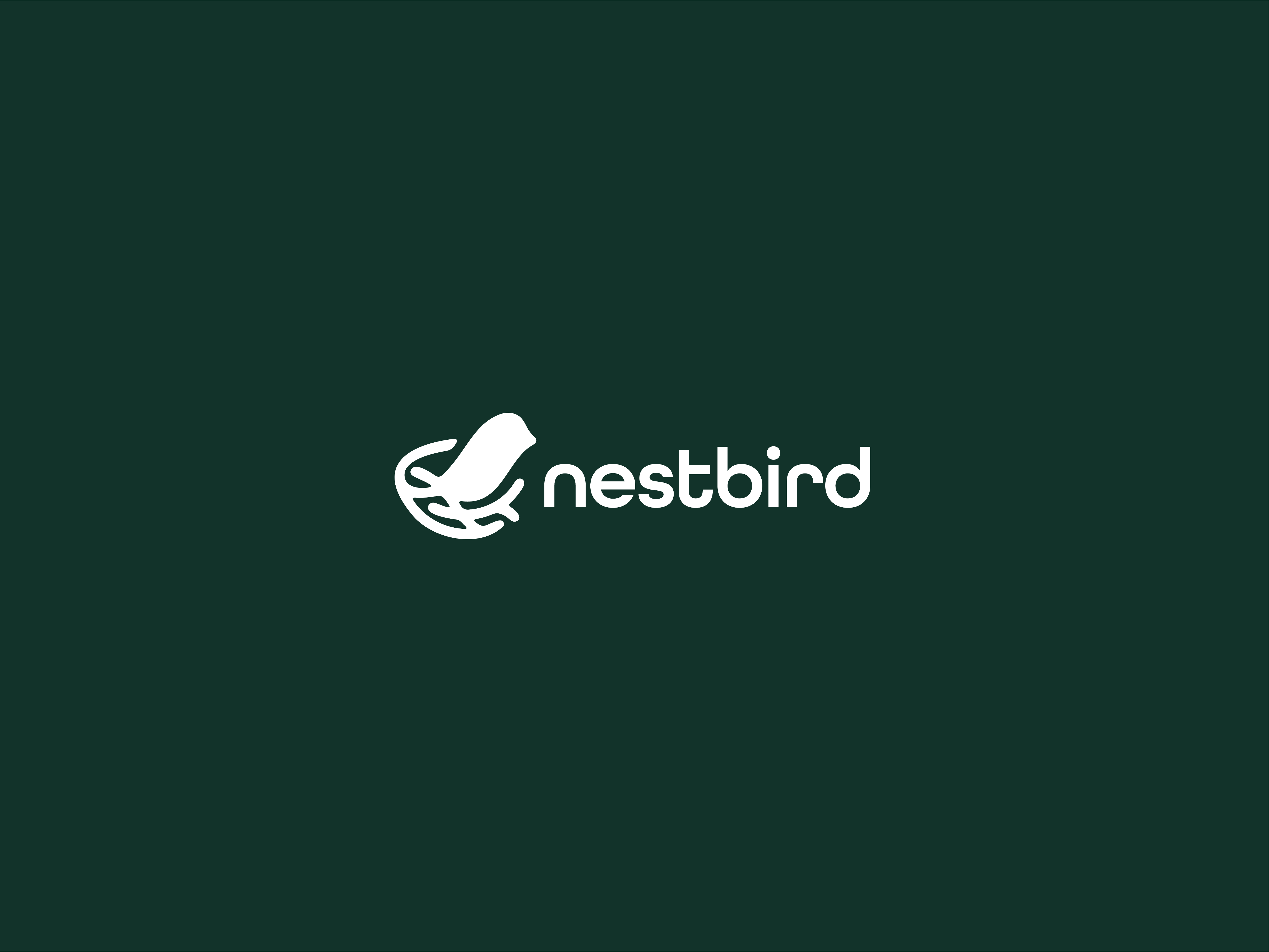 Nestbird Minimal Nature Logo Design