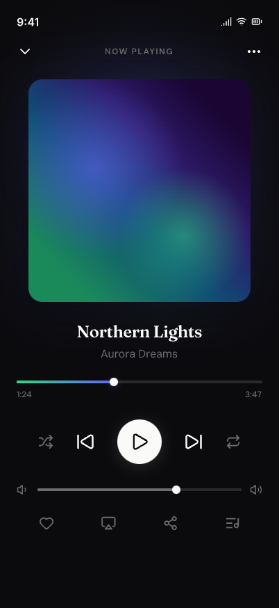 Daily UI Challenge #009 - Music Player dailyui