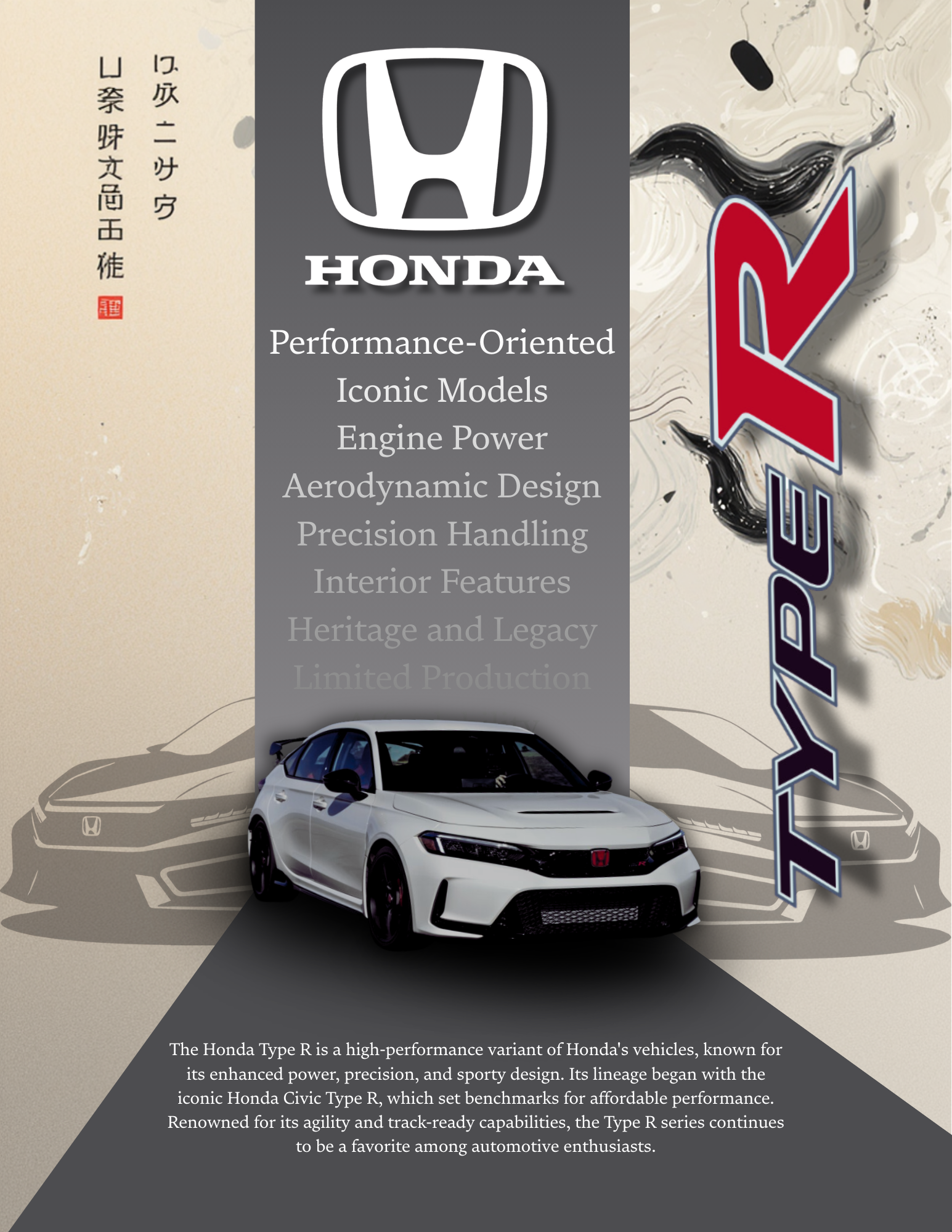 Honda Type R Poster Graphic