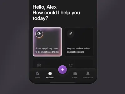 Banking App Mobile Details ai banking clean dark dashboard fintech gradient minimal mobile saas simple ui voit xandovoit