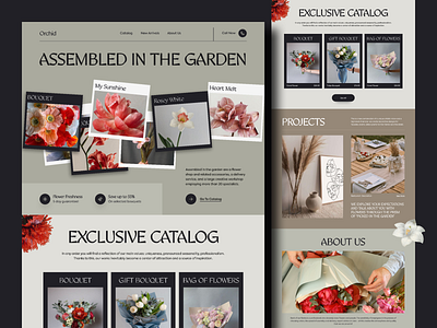 Orchid Landing Page. business web business website design ecommerce floral flower landing landing page landingpage orix product sajon shop web web design web designer webdesign webpage website website designer