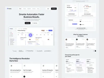 SaaS Landing Page | AI Automation ai ai software aitools automation b2b landing page b2bdesign business business automation businesstools dashboarddesign landing page productdesign productivity saas saas landing page saas website techstartup website workflow workflow automation