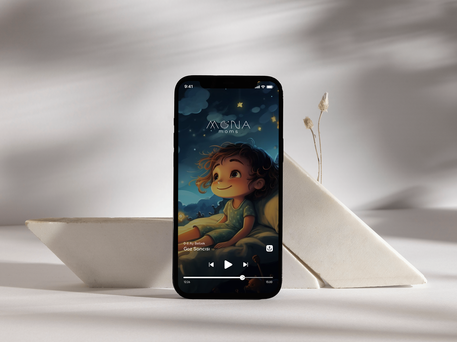 MonaMoms — Mobile App 🌙 ui