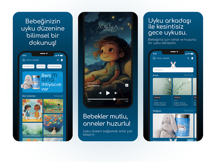 MonaMoms — Mobile App 🌙 by Burak Tekir on Dribbble