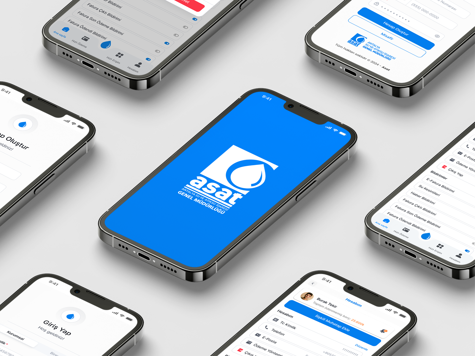 ASAT — Mobile APP 💧 ui