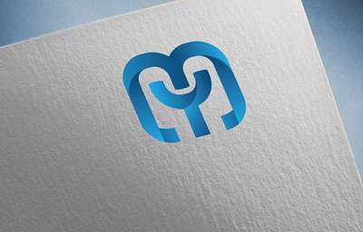 The "MY" Letter Logo is a simple yet bold and modern design 3d blue branding design gradiant graphic design logo vector