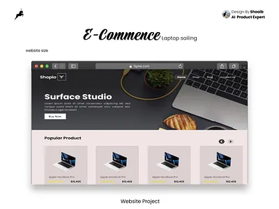 Laptop Selling E-commerce Website Design e commerce website electronics store design product design ui design website website design webux wesbite design