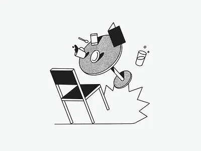 Boom coffee concept design drawing editorial graphic design hospitality illustration illustrator line art