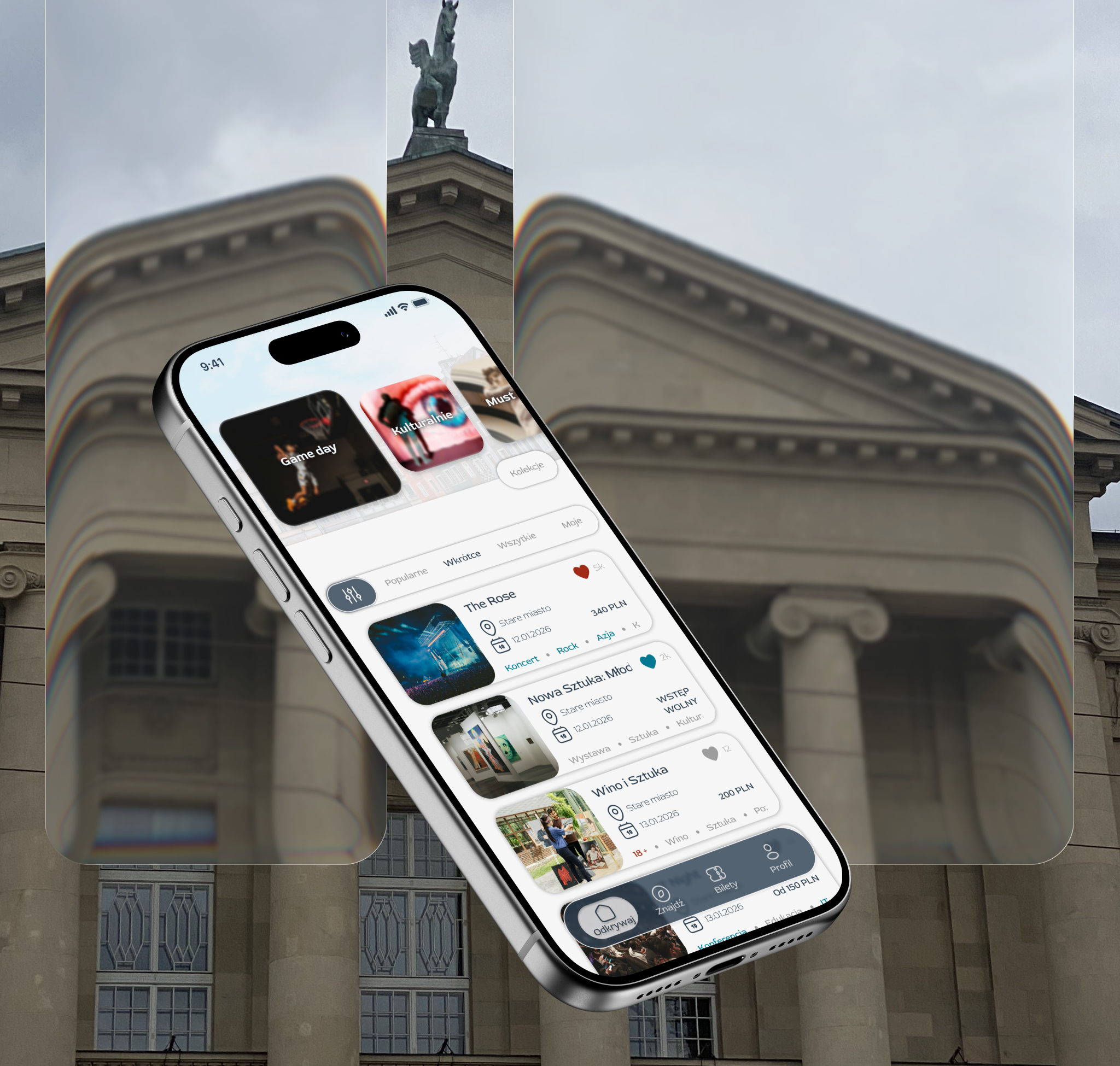 Local Event Finder App Design branding graphic design ui