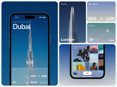 AI trip planning ai dashboard data design dubai homepage interface ios iphone mobile os