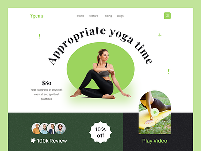 Yoga Website Design crossfit exercise fitness gym homepage landing page meditation mentalhealth mhrana200 minimal personal trainer physical activity physical exercise physical fitness sport trainer web website workout yoga