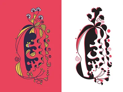 The Jellyfish’s Penthouse abstract characterdesign doodleart illustration illustratorartwork lineart minimalism organicshapes surrealism vectorillustration