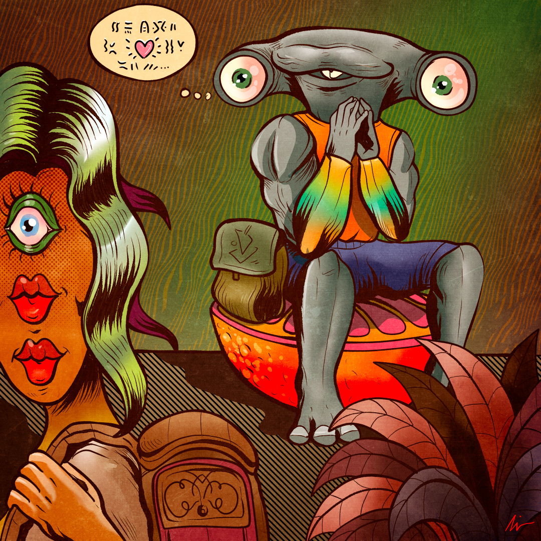 "youthful love" art branding cartoon color pencil comic design draw dream fantasy illustration love manga music poster sci fi tee shirt water ink