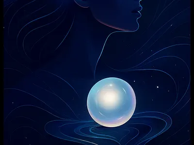 Mystic Pearl-Motion Cover branding cover cover design editorial illustration jewelry luxury minimal motion graphics pearls