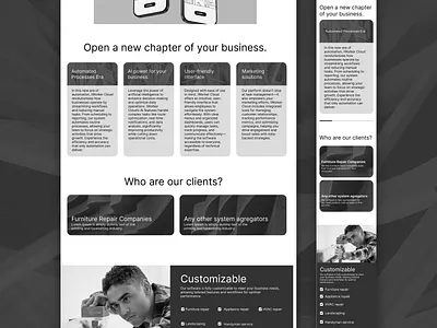 SaaS product lending lending marketing ui web