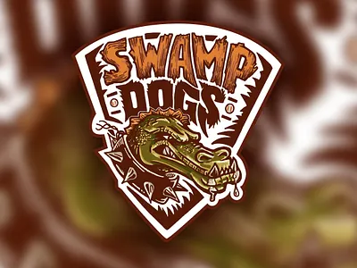 Swamp Dogs Logo baseball baseball logo brand branding design graphic design illustration logo sports logo vector youth sports