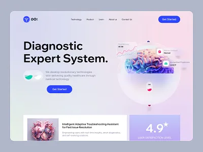 Health Care - Diagnostic clean diagnostic health care website helath care landing page medical care web design website website design