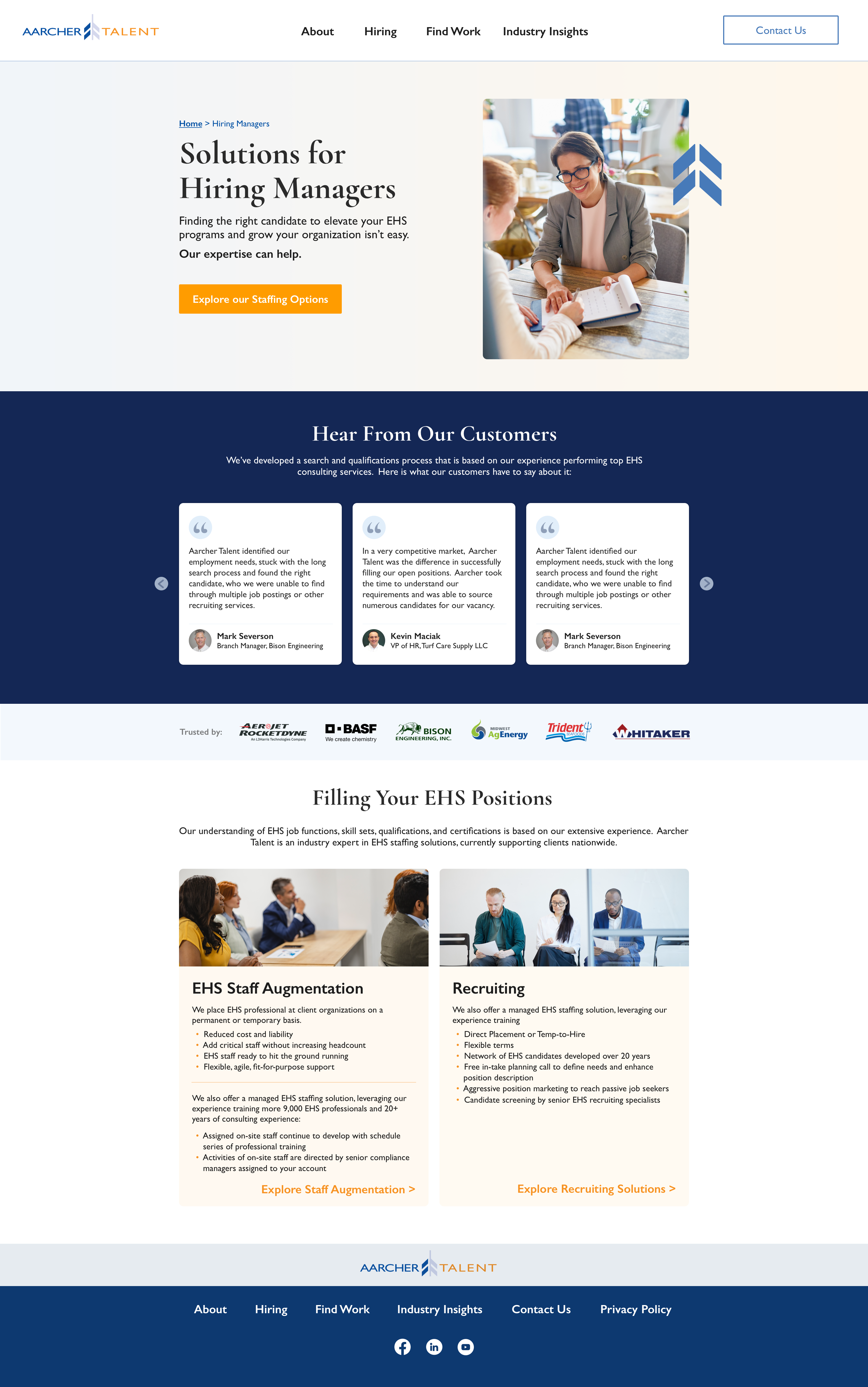 Website Redesign for a Leading EHS Staffing and Recruiting Firm