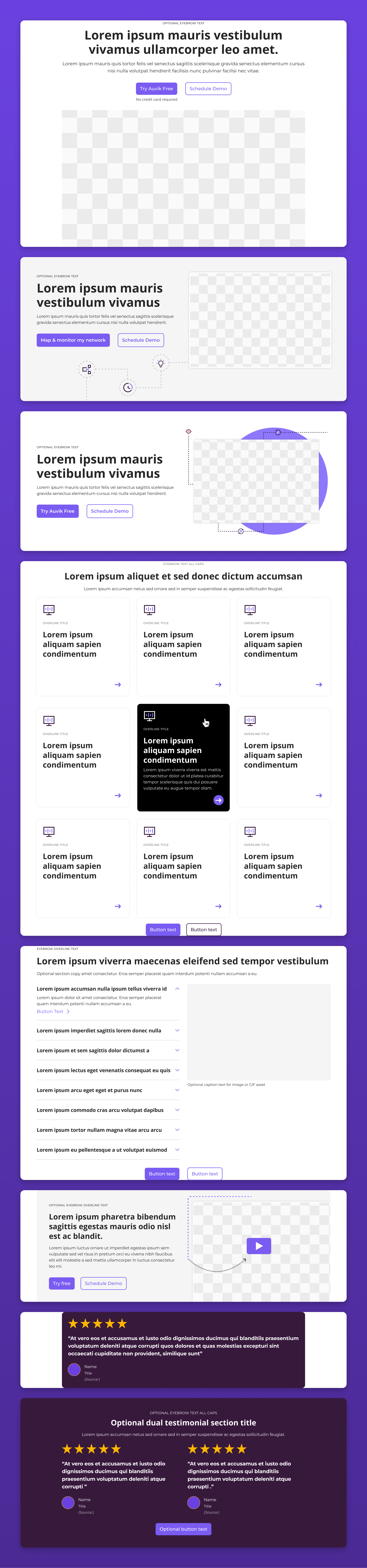 Example of Web Design System & Components