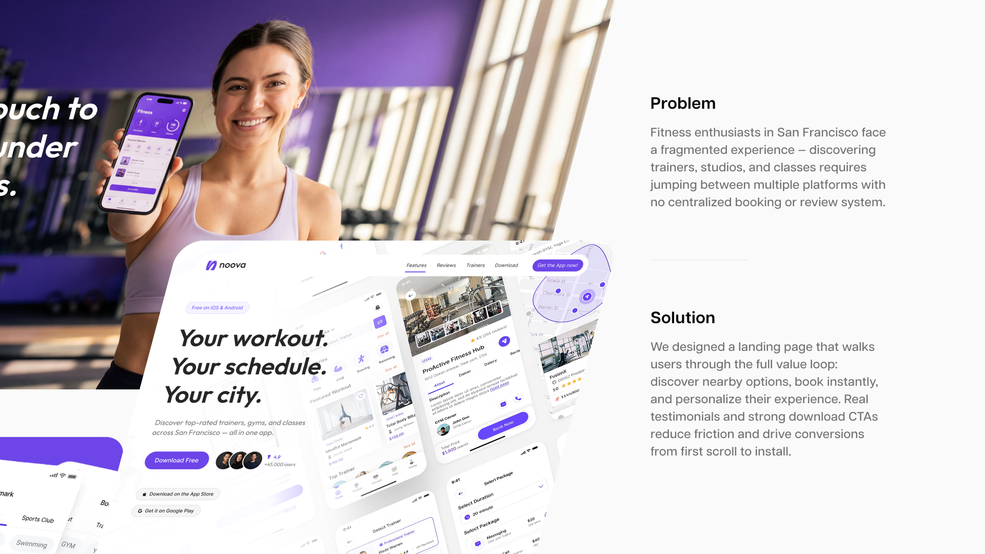 Example of Landing Page Figma & Framer
