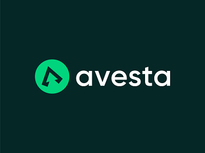 Avesta business logo deisgn arrow attractive branding business identity logo logos negative space round unique visual identity design