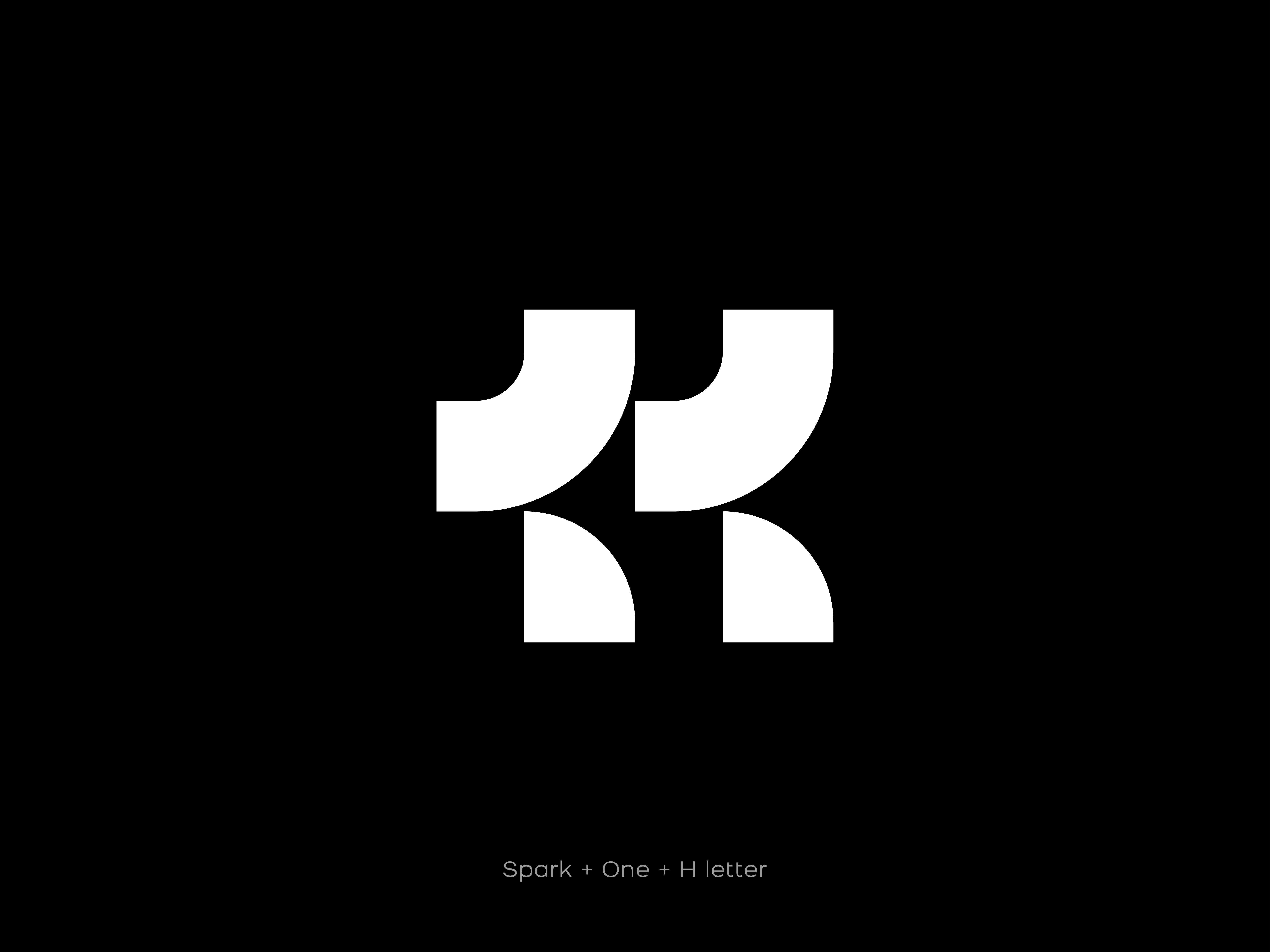 h logo design with one app icon brand identity branding graphic design h letter logo h logo illustration logo logo design minimal logo one