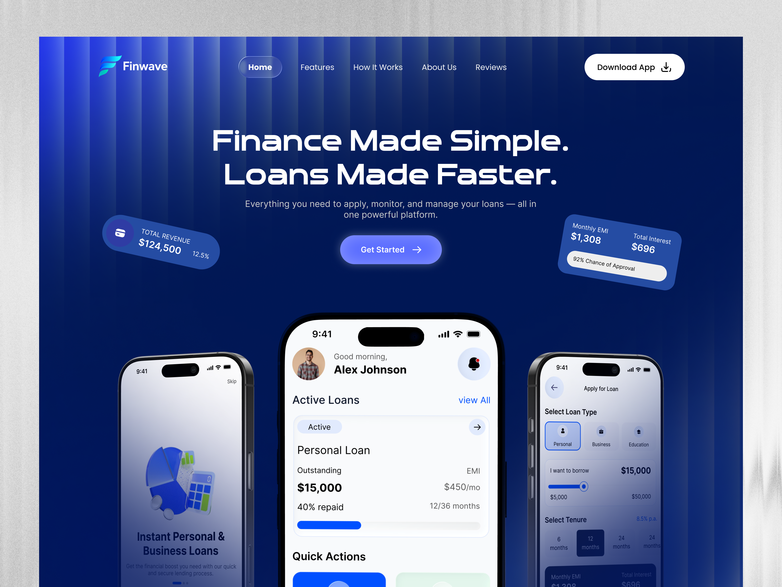 Example of Fintech & Saa S Landing Page Design