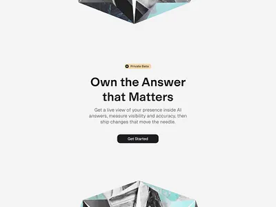 answer.one — Visual Identity ai product b2b beta launch clean ui cta design figma hero section landing page layout minimal product design saas startup tech typography ui design user interface visual design web design website