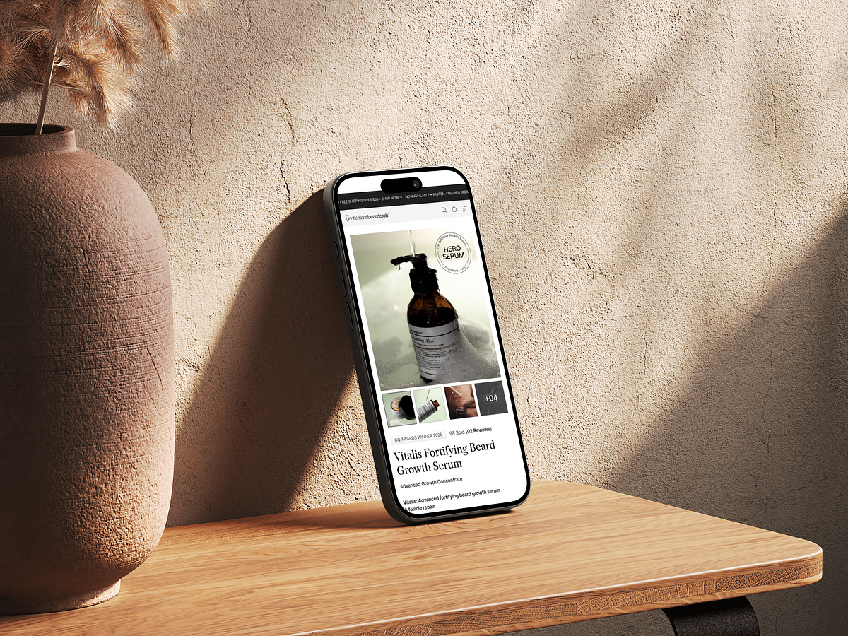 The Gentleman’s Beard — Product Page Redesign Image 3