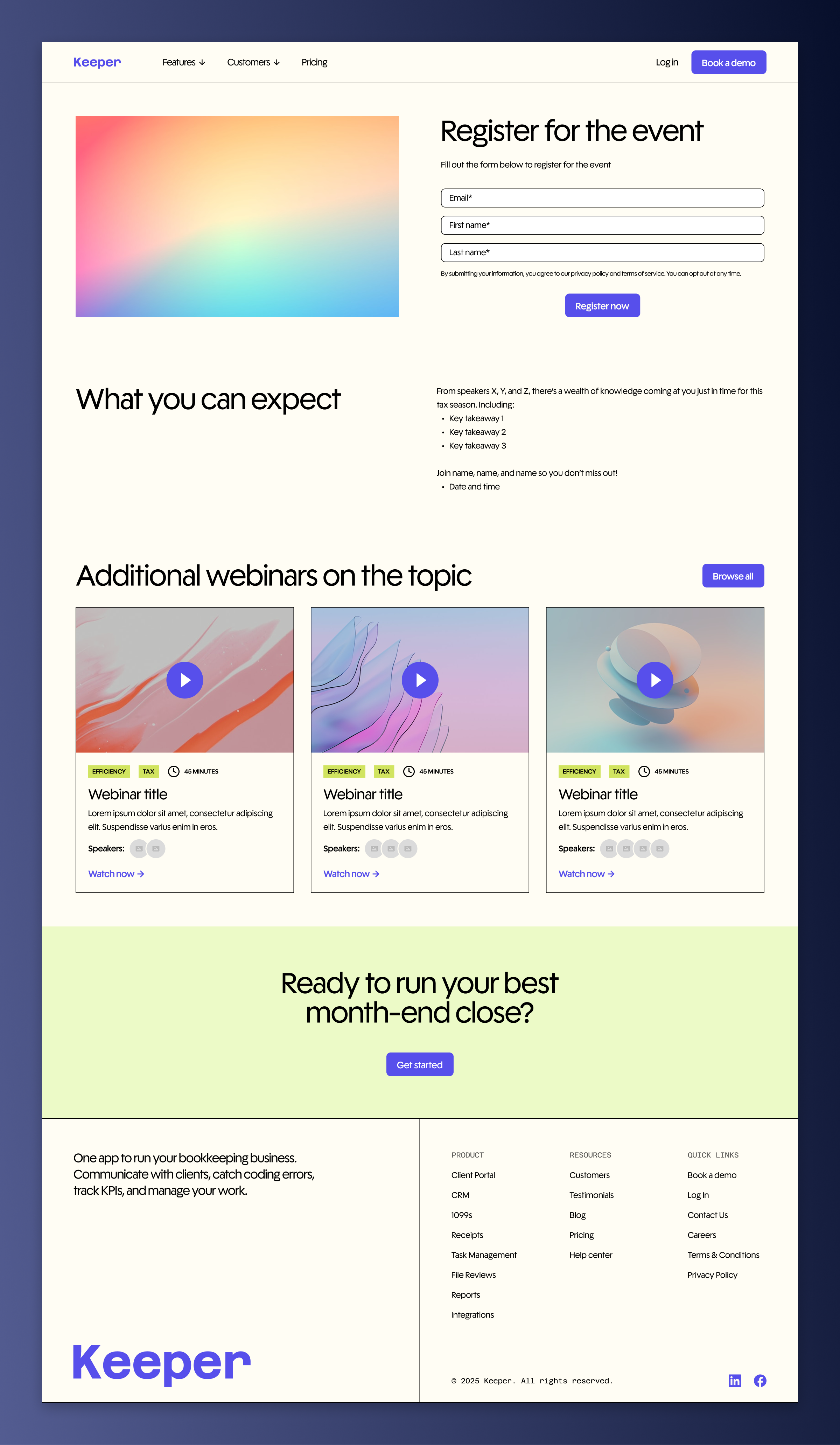 Example of Resource Hub Page Redesign