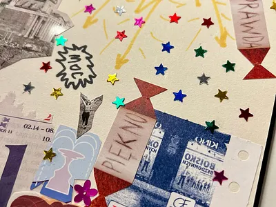 handmade art collage craft diy handmade illustration kolaż