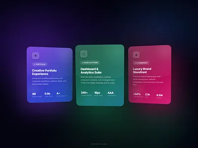 3d-cards 3d animation branding graphic design ui web