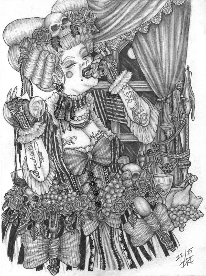 "Rococo" 8.5 x 11 0.7 Mechanical Pencil 2 by Danielle Thompson on Dribbble