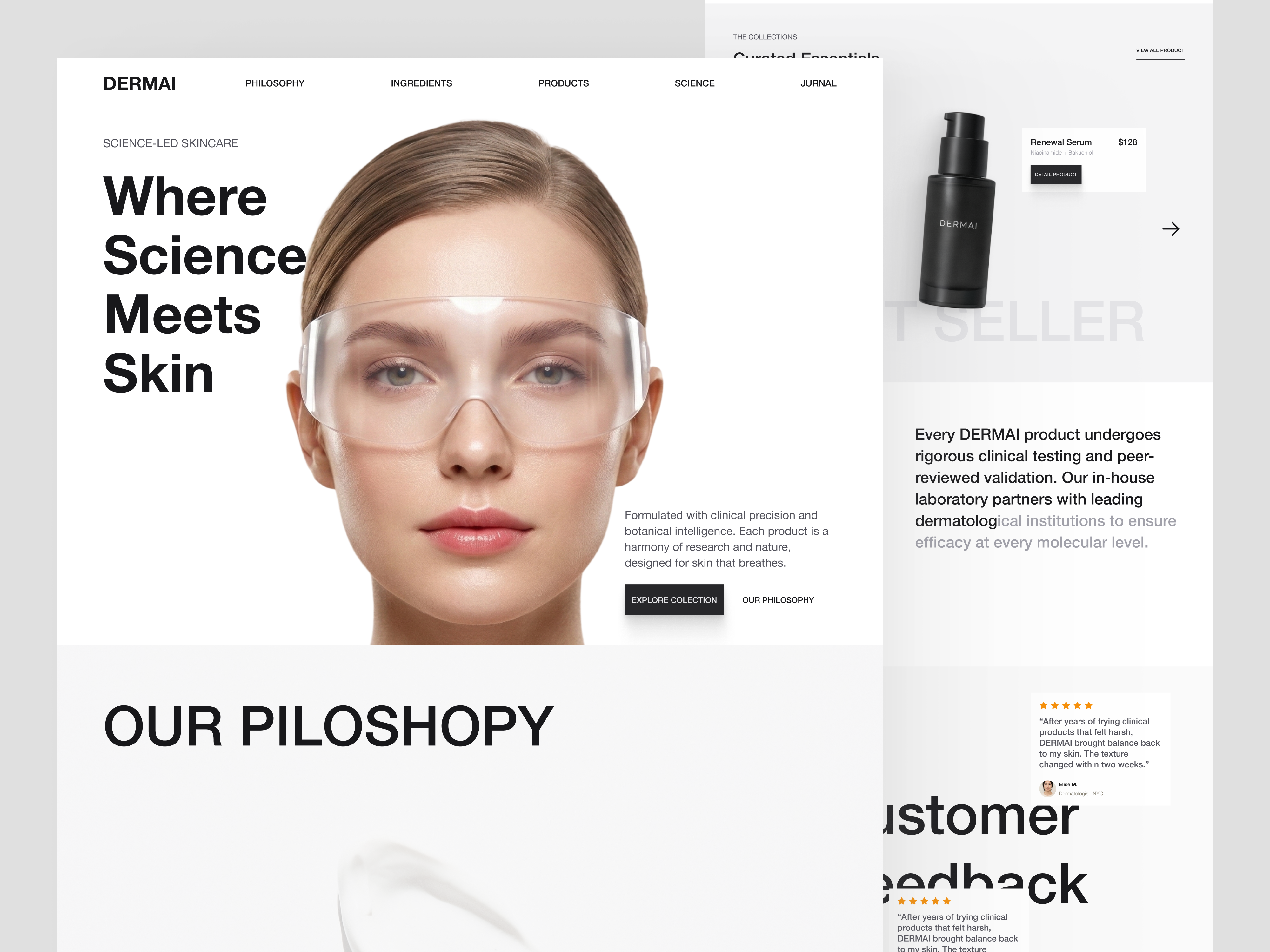 Example of Landing Page Design (Per Page)